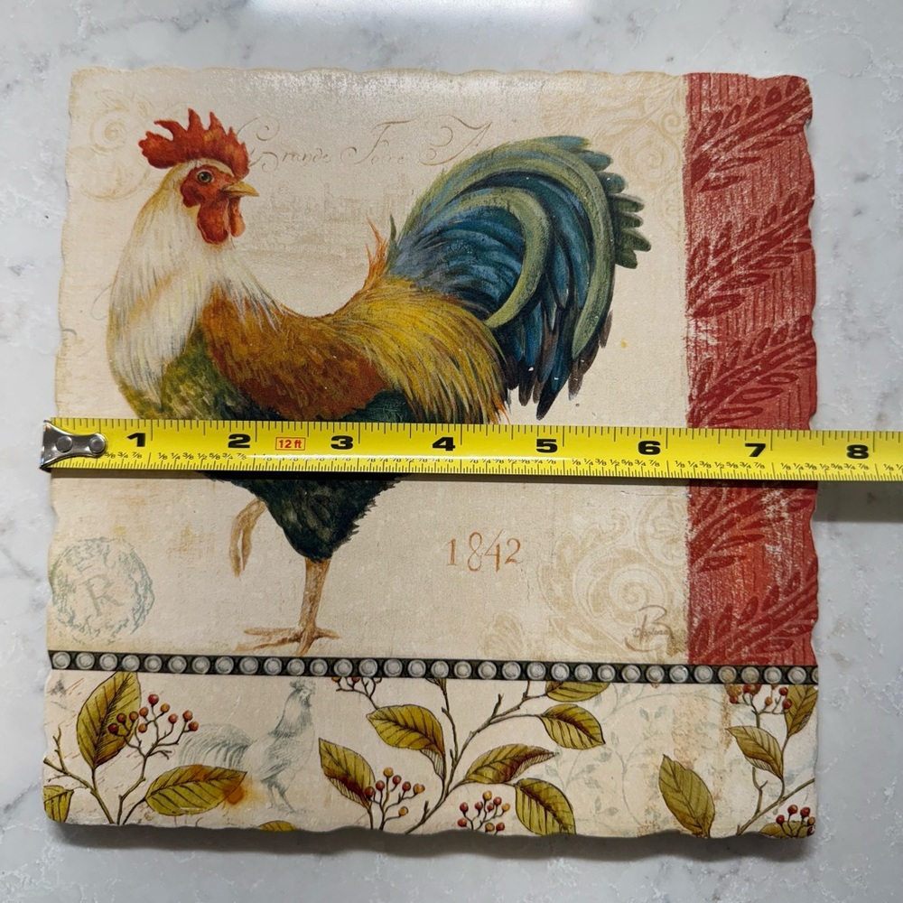 Colorful Rooster Decorative Tile - Picture 4 of 5